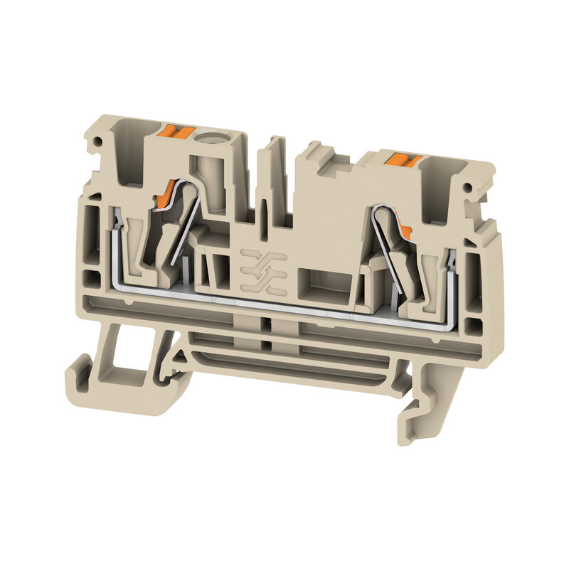 Feed-through terminal block, PUSH IN, 4 mm², 800 V, 32 A, Number of connections: 2