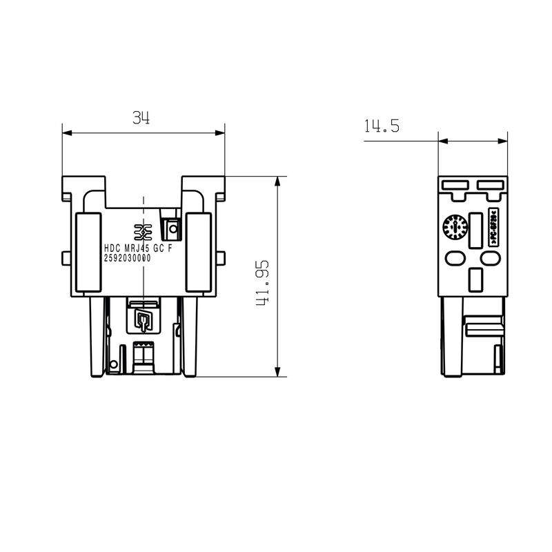 HDC MRJ45 GC F