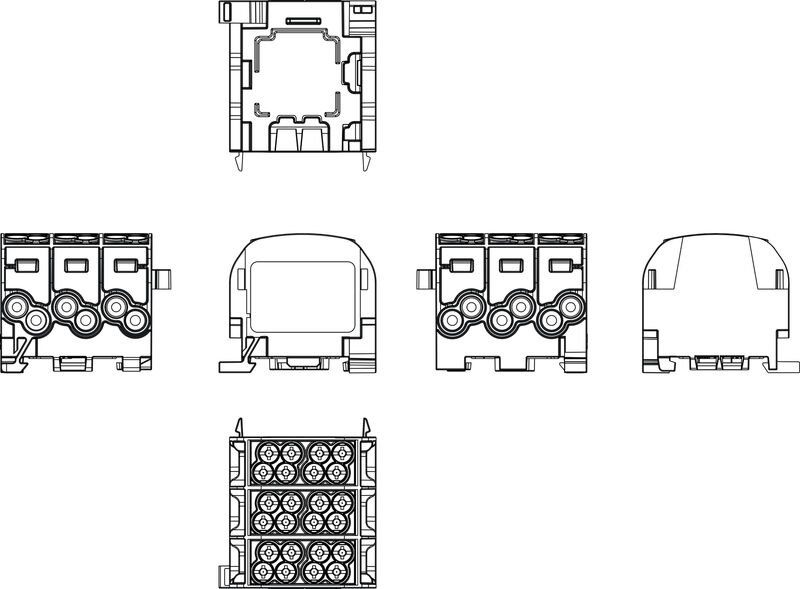 接线端子WPD 301 2X25/2X16 3XGY