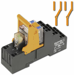 2 contactos conmutados de 27mm de ancho