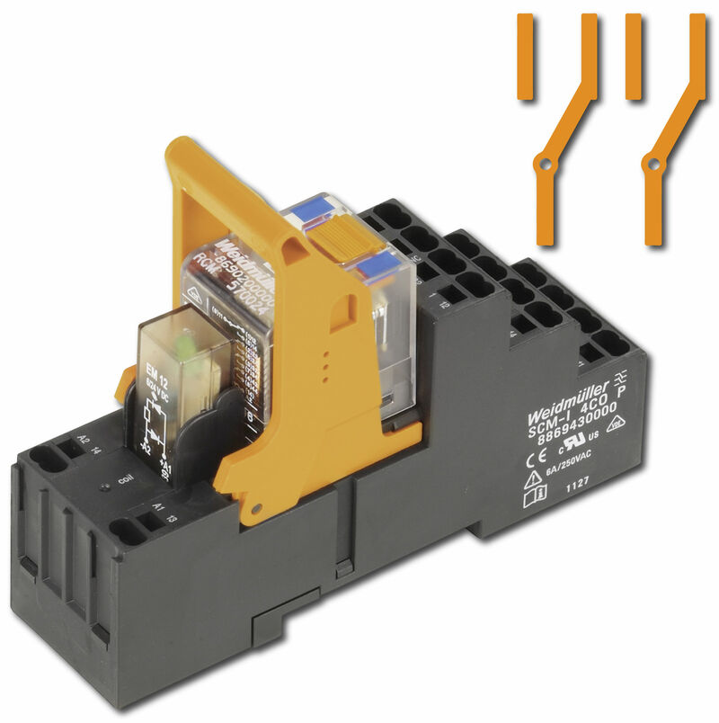 2 CO contacts (27 mm width)