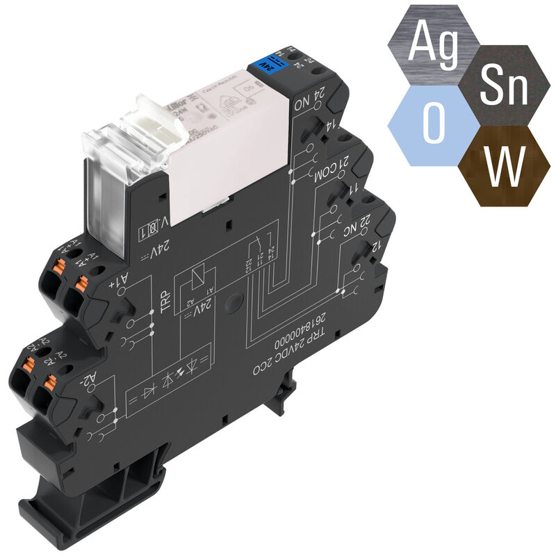 AgSnO- + W-kontakter