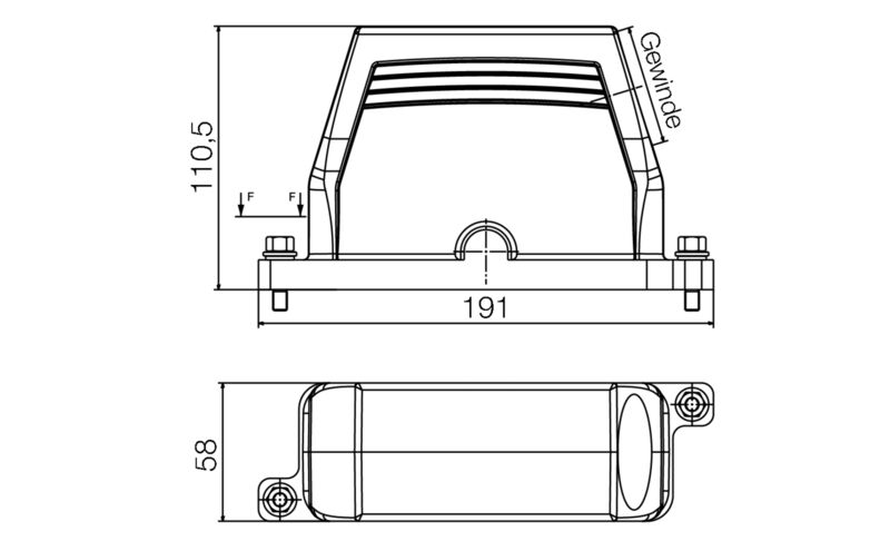 HDC IP68 24B TSS 1M50