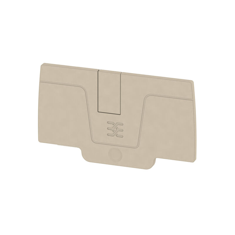 End plate (terminals), 64.93 mm x 2.1 mm, dark beige
