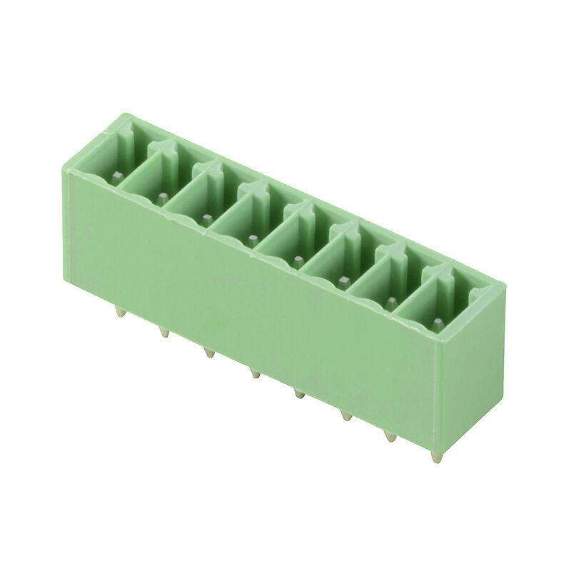 Male headers, solder connection