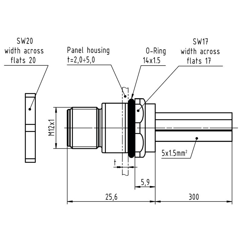 SAIE-M12SL-0.3VHM16-1.5