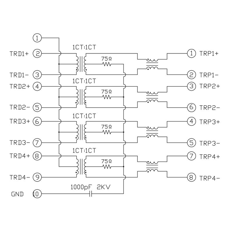 RJ45G1 T1D 3.3E4N TY
