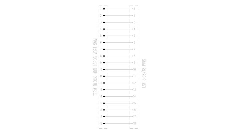 MIBRIDGE ADAPTER MOD8, 18 POLE, DM