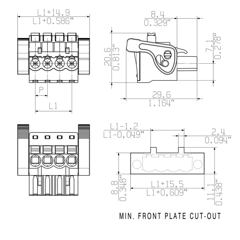 BLF 5.08HC/04/90LH SN BK BX