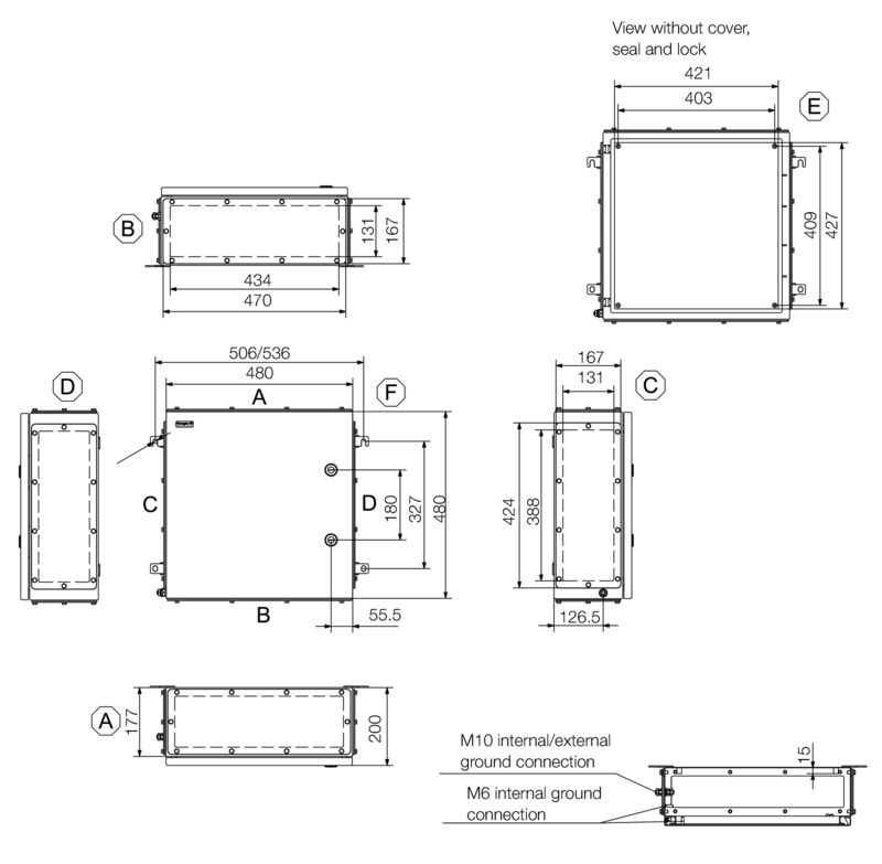 不锈钢接线箱KTB QL 484820 S4E0