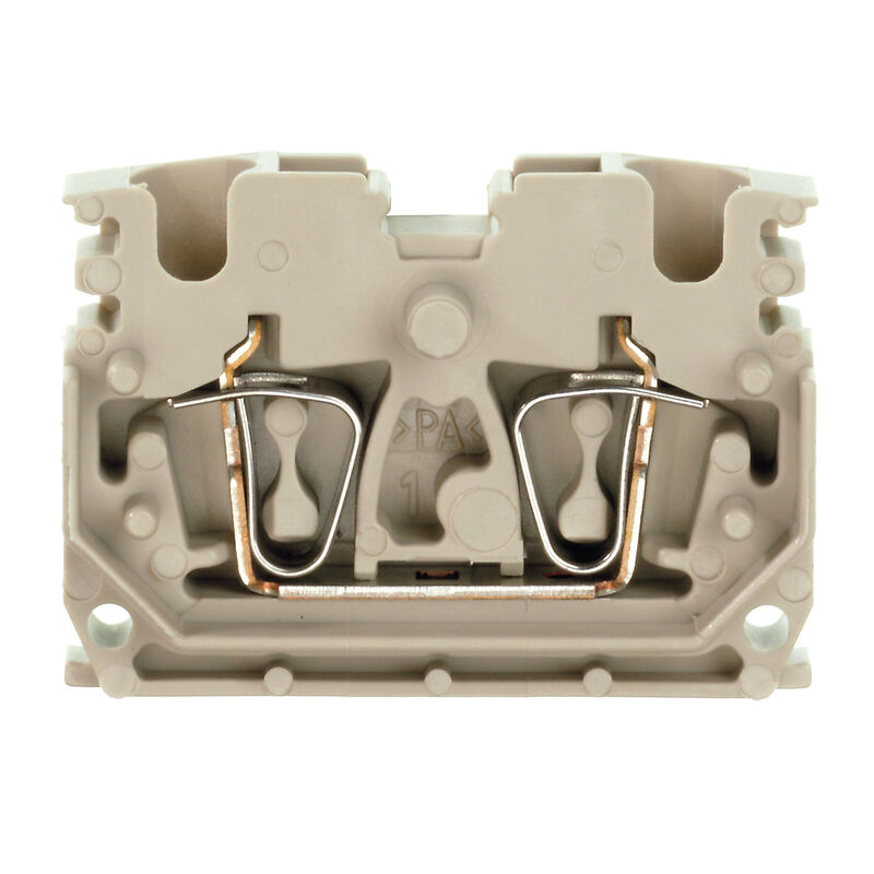 Feed-through terminal block, Tension-clamp connection, 2.5 mm&sup2;, 800 V, 24 A, Number o