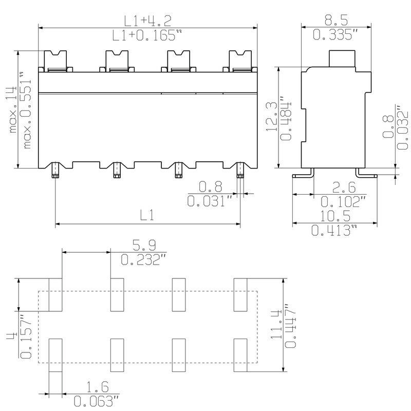 LSF-SMD 7.50/03/180 SN BK RL