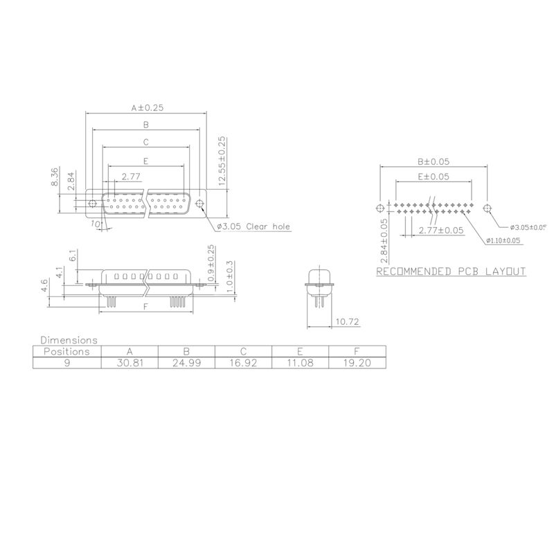 D-SUB M6.1 T09VN 3.2N2 TY GY
