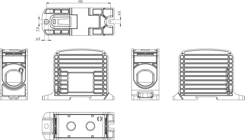 接线端子WPD 133 1X300/1X300 GY