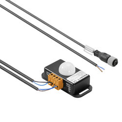 Motion sensor screw connection with cable