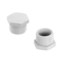 Plastic blanking plugs, HEX head IND