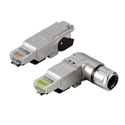 RJ45 tool-free, straight and angled