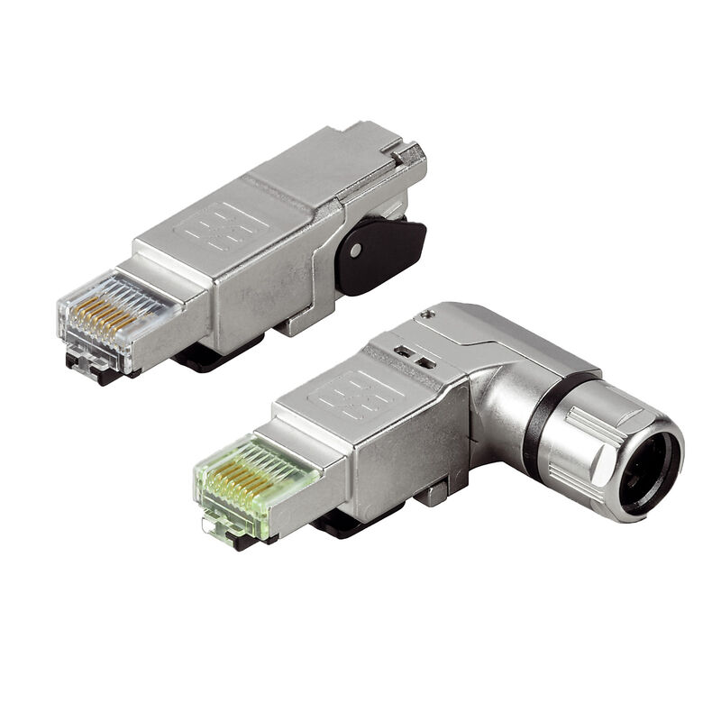 RJ45 werkzeuglos, gerade und gewinkelt