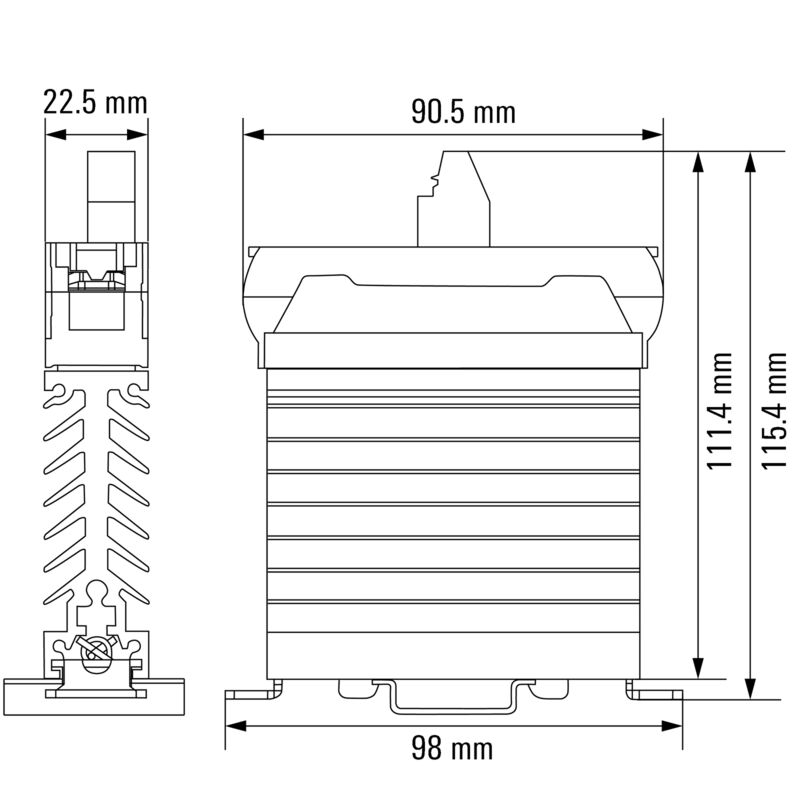 PSSR 24VDC/1PH AC 22A I