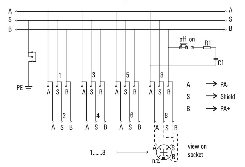 FBCON PA CG/M12 8WAY