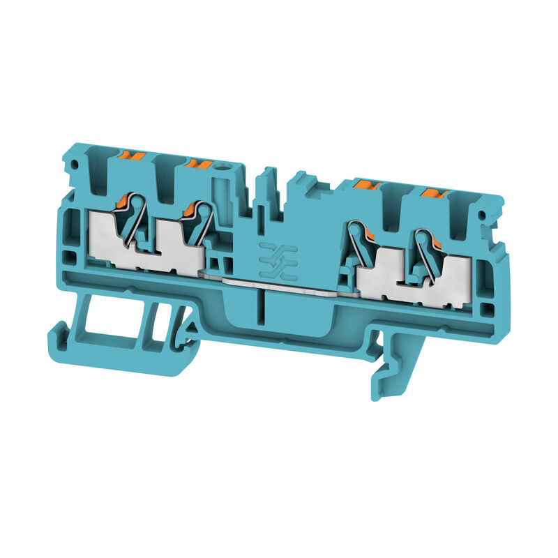 Feed-through terminal block, PUSH IN, 2.5 mm², 800 V, 24 A, Number of connections: 4