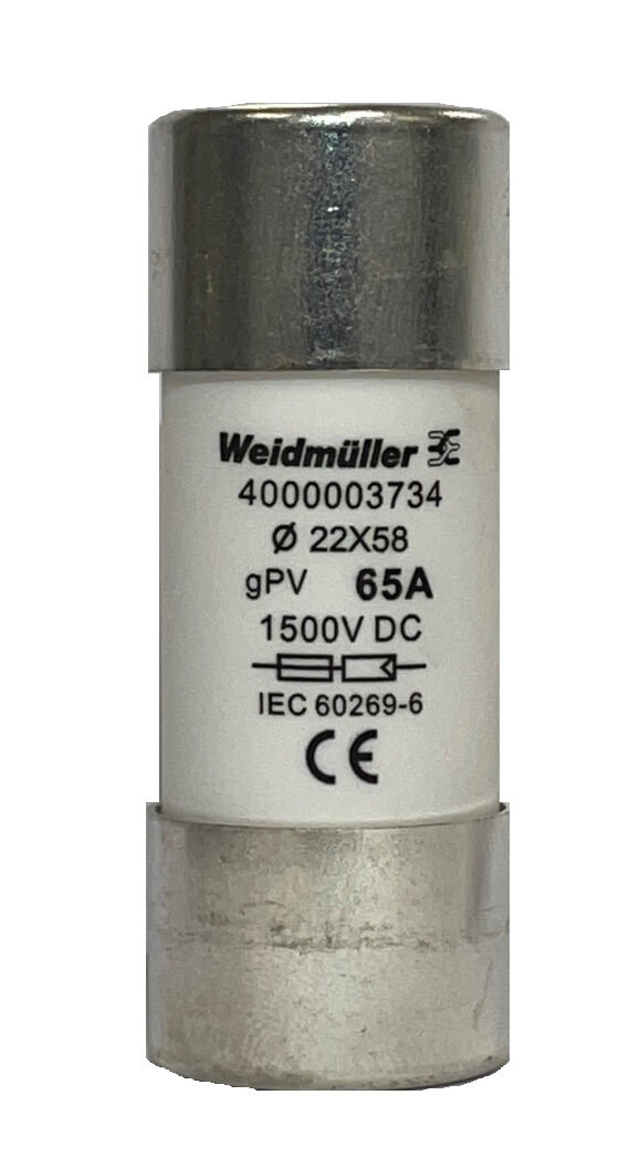 FUSE WSFL 22X58 65A 1K5V GPV
