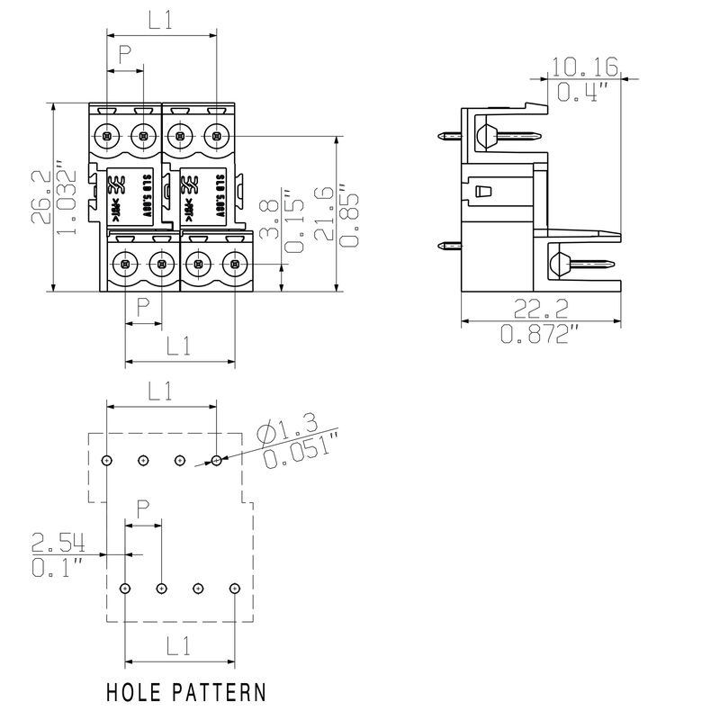 SLD 5.08V/18/180 3.2SN OR BX