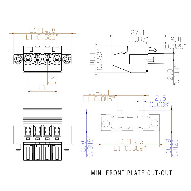 BLZP 5.00HC/11/90F SN OR BX
