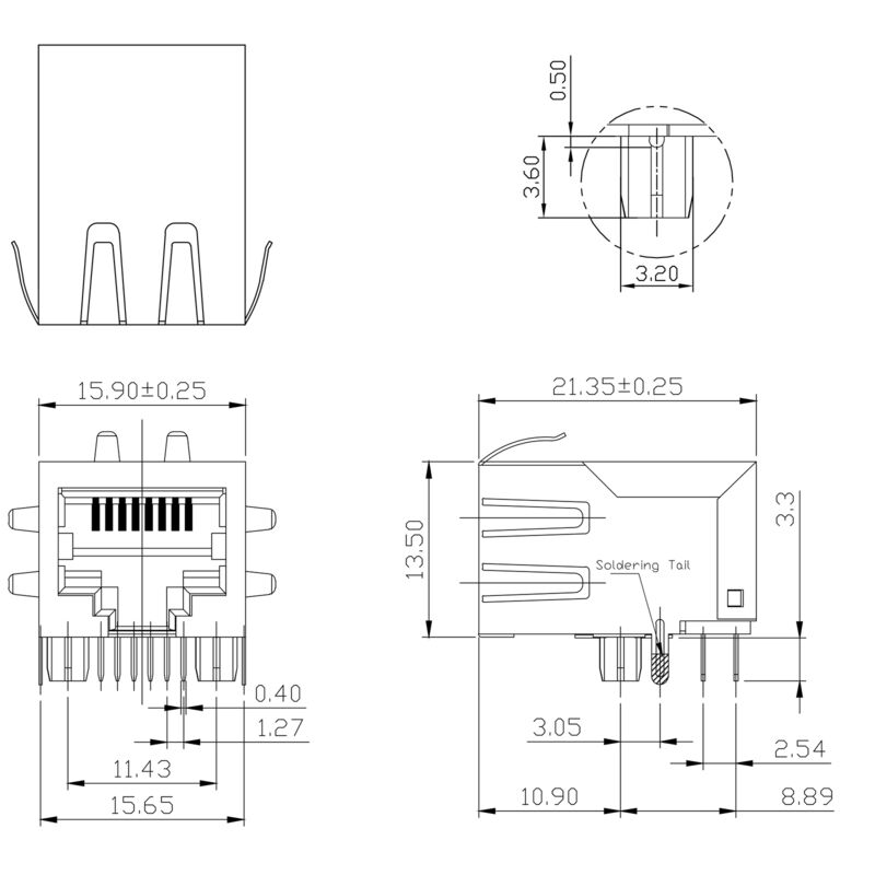 RJ45MP T1D 3.3E4N TY
