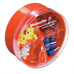 Caja llena de terminales tubulares dobles