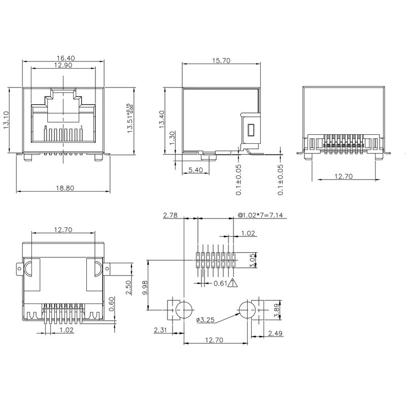RJ45C5E S1U 0.9N4N RL