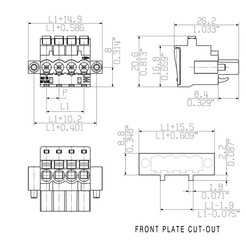 BLF 5.08HC/05/270F SN OR BX