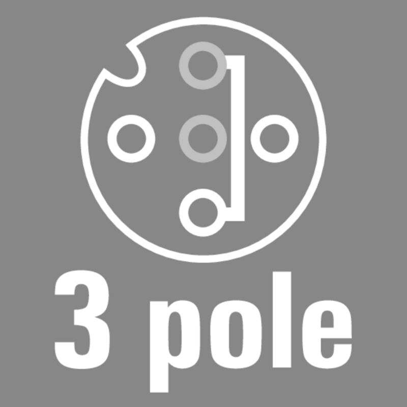 3-pole, A-coded, bridged