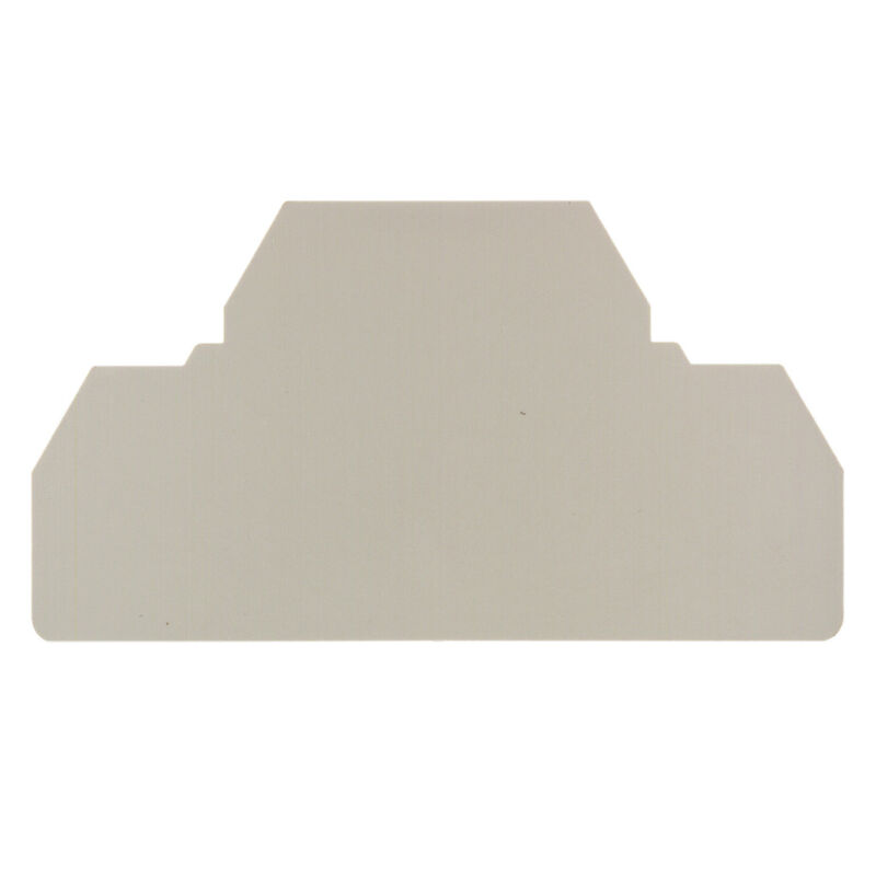 Partition plate (terminal), End and intermediate plate, 79 mm x 43 mm, dark beige