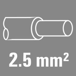 Conductor nom. cross-section 2.5mm&sup2;