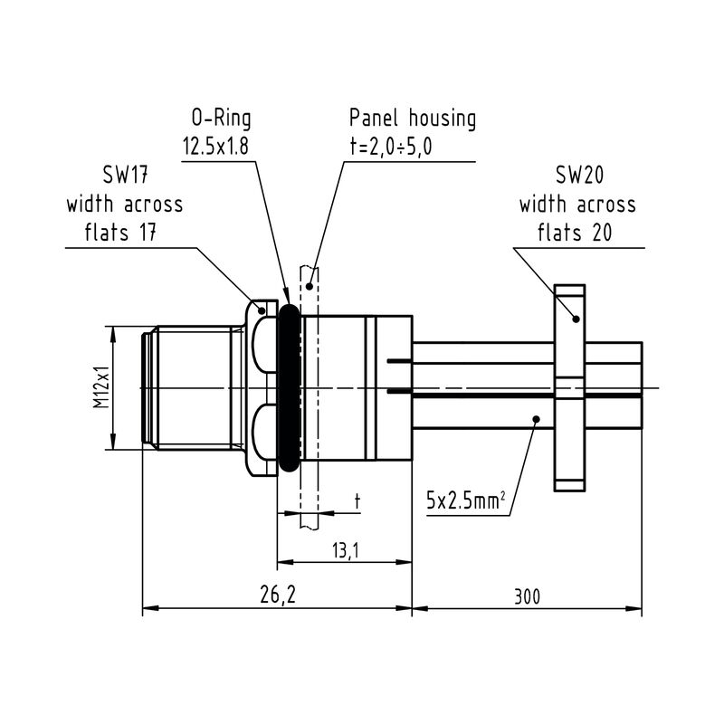 SAIE-M12SL-0.3VFM16-2.5