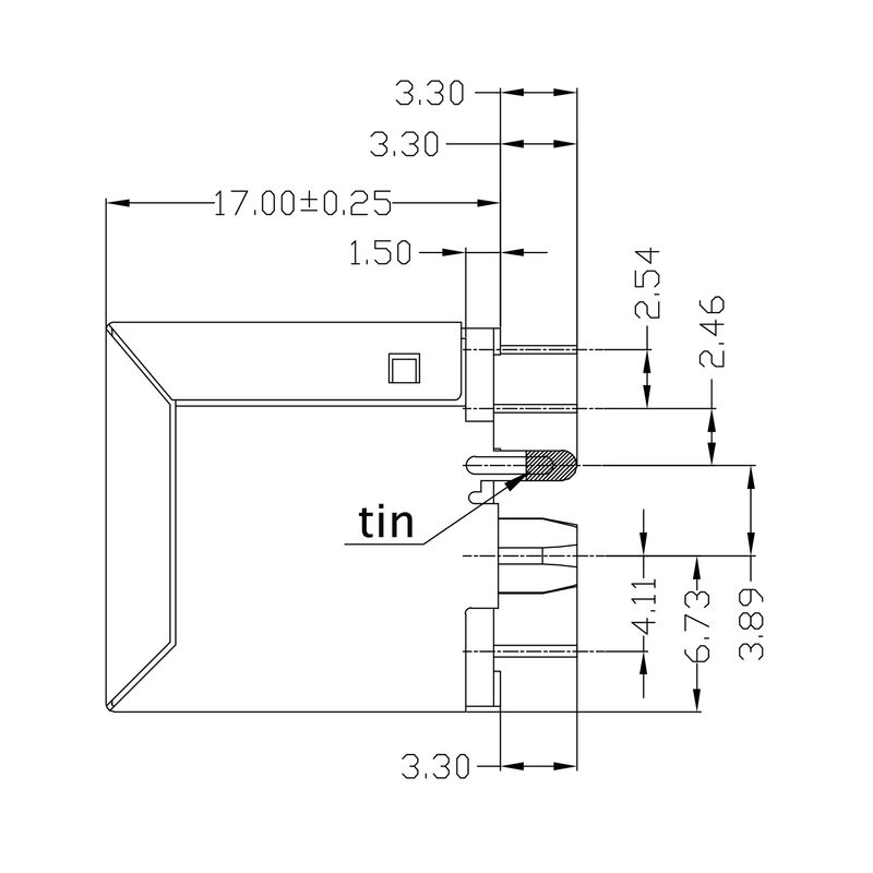 RJ45M R1V 3.3N4YG/YG TY