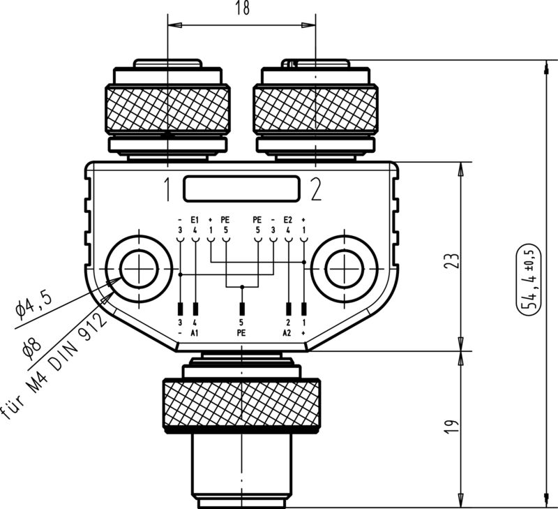 SAI-Y-5S M12/M12 2BO