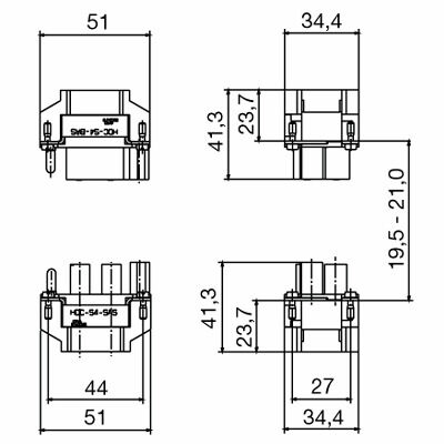连接器产品HDC S4 BAS
