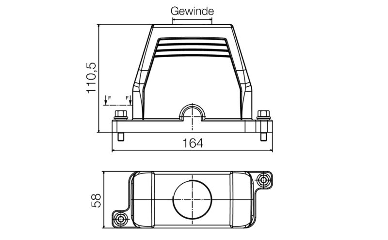 HDC IP68 16B TOS 1PG21