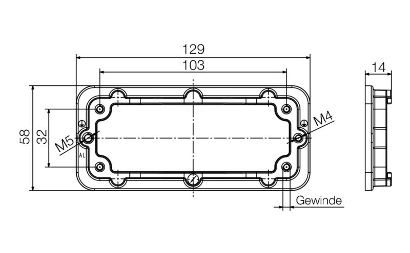 HDC IP68 16B FRAME M6