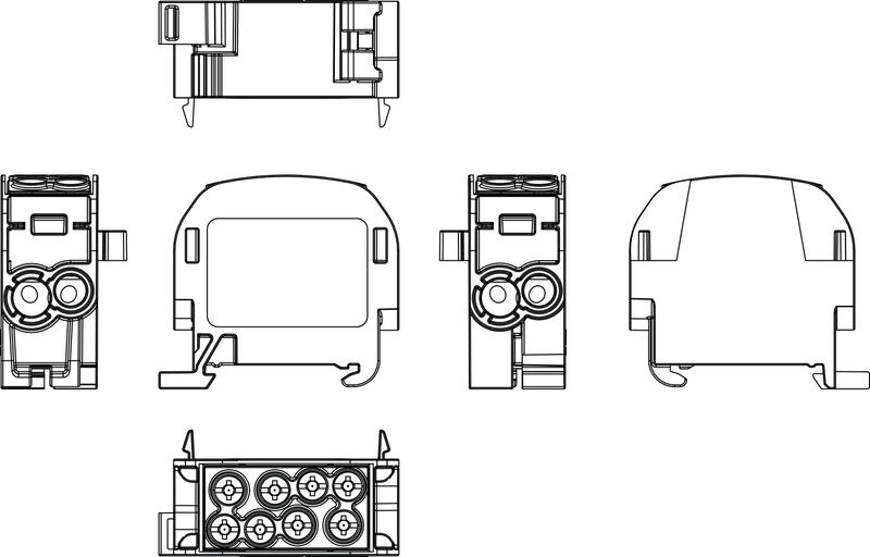 接线端子WPD 102 2X35/2X25 GY