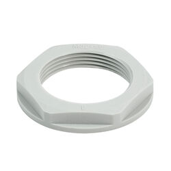 Plastic lock nuts, grey
