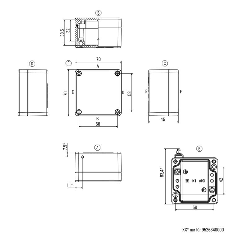 KLIPPON K1 VMQ RAL7001