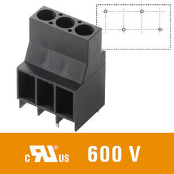 6 mm&sup2; (AWG 10) - pitch 6.35 mm - LL 6.35
