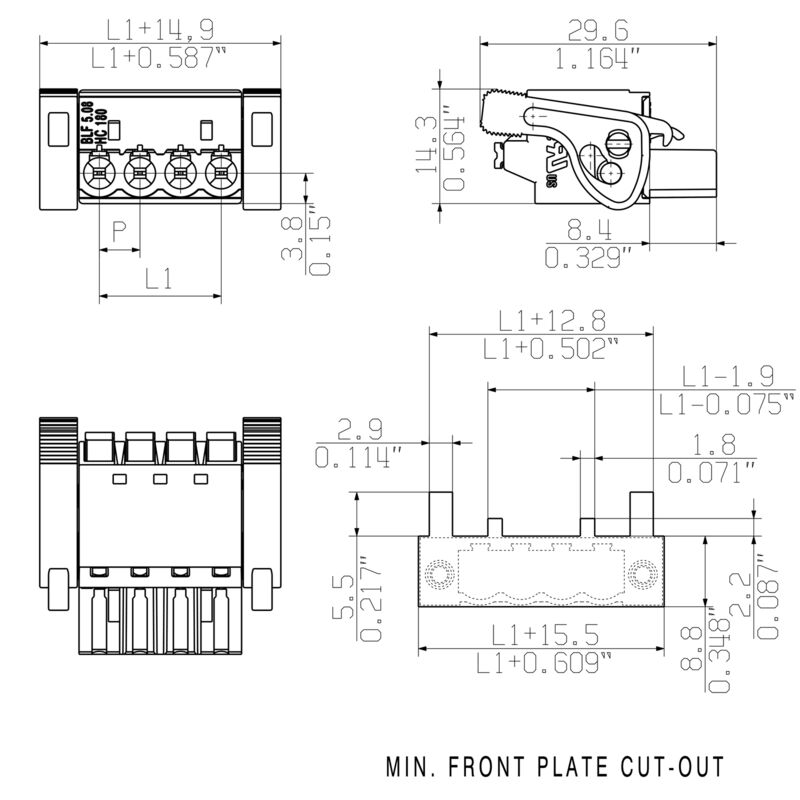 BLF 5.08HC/16/180LR SN OR BX
