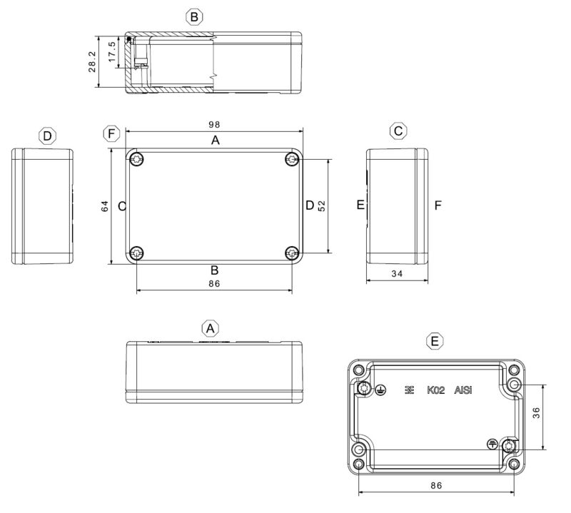 KLIPPON K02 VMQ RAL7001