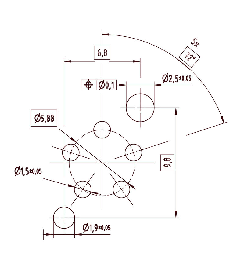 M12 L-CODED CON MALE 180°