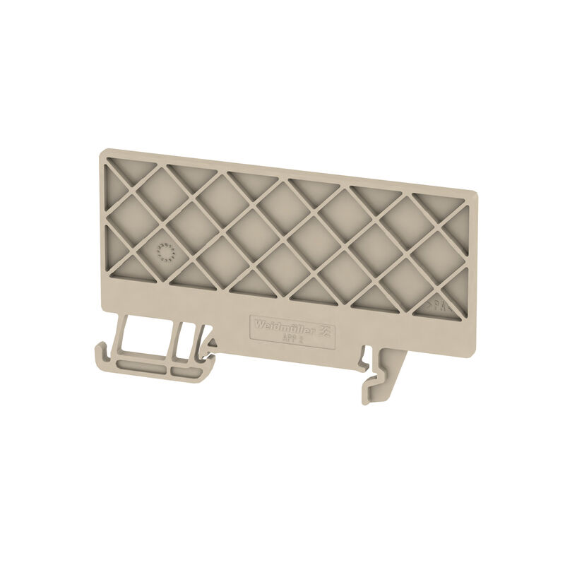 Partition plate (terminal), 75.51 mm x 45.15 mm, dark beige
