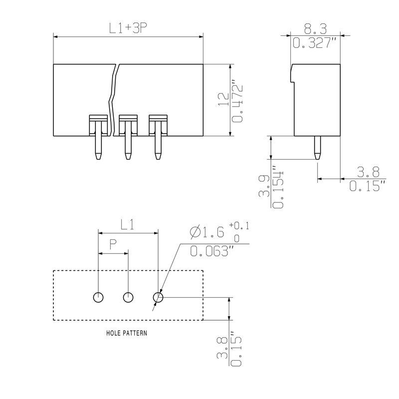 CH 5.08/18/180F 3.9SN GN BX
